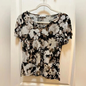Calvin Klein Flower Blouse. Size small